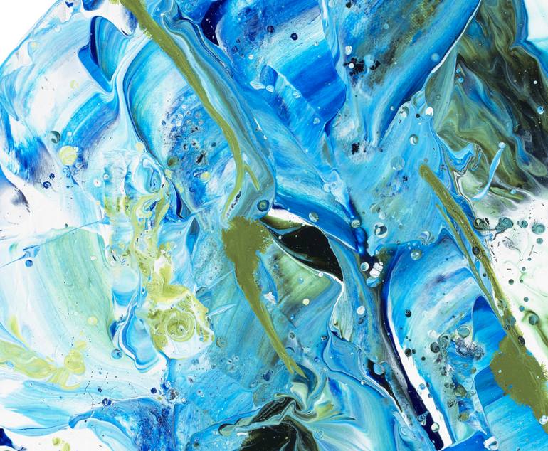 Original Abstract Seascape Painting by Joelle Kem Lika