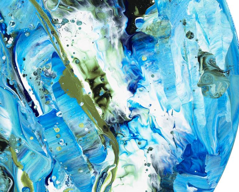 Original Abstract Seascape Painting by Joelle Kem Lika