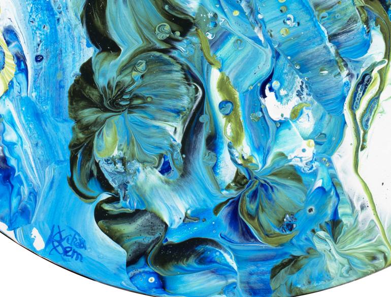 Original Abstract Seascape Painting by Joelle Kem Lika