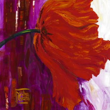 Original Abstract Expressionism Floral Paintings by Joelle Kem Lika