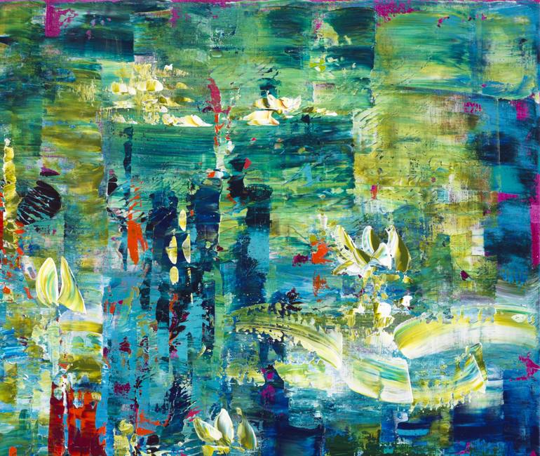 Original Abstract Landscape Painting by Joelle Kem Lika