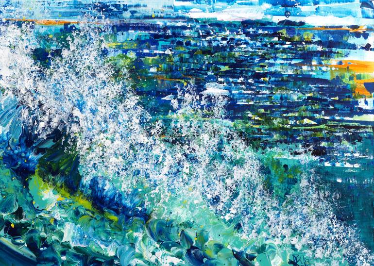 Original Seascape Painting by Joelle Kem Lika