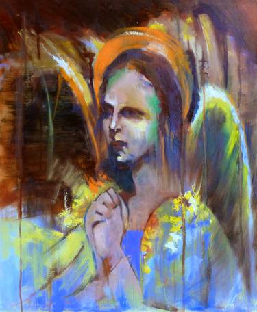 Original Expressionism Religious Paintings by Marie-Eve Lauzier