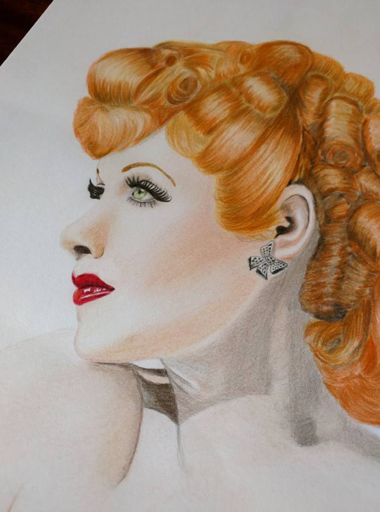 Original Modernism People Drawing by Veronica Crockford