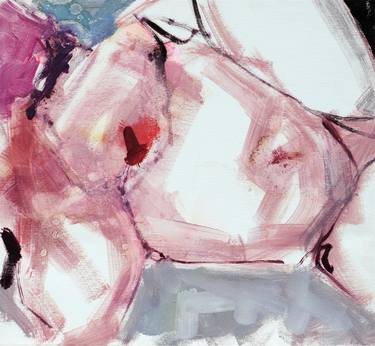 Original Abstract Nude Paintings by Gabriela-Elena David