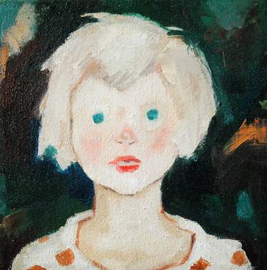 Blonde hair with blue eye (Reproduction after Tonitza) thumb