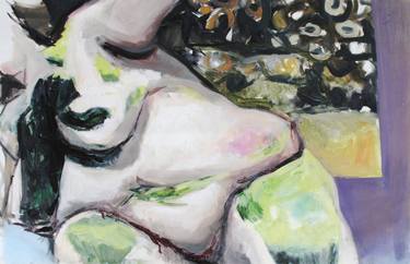 Original Abstract Expressionism Nude Paintings by Gabriela-Elena David