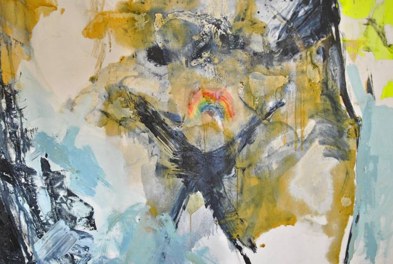 Original Abstract Nude Painting by Gabriela-Elena David