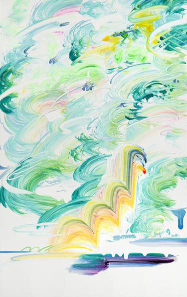 Original Painterly Abstraction Abstract Painting by Heekyoung Jeon