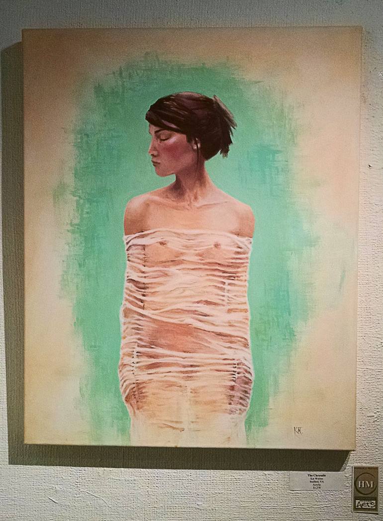 Original Figurative Nude Painting by Kat Warren