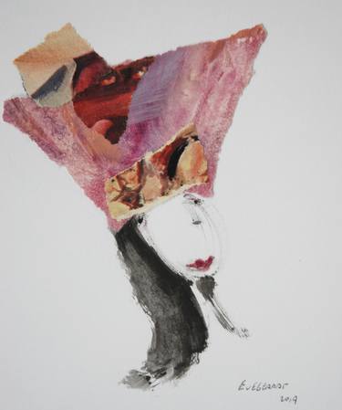 Original Figurative Women Collage by Els van Egeraat