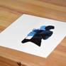 Assembly of collage X-RAY on soft cotton of 260 gr / m2