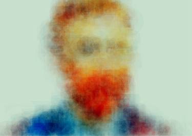 Original Abstract Portrait Digital by Christian Jacques Bennett