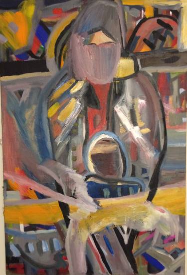 Original Abstract Expressionism Landscape Painting by Jamaal Clarke