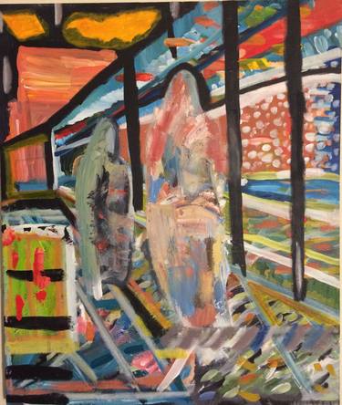 Original Abstract Expressionism Landscape Painting by Jamaal Clarke