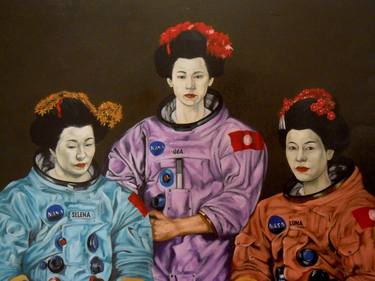 Geishas leaving for the Moon thumb