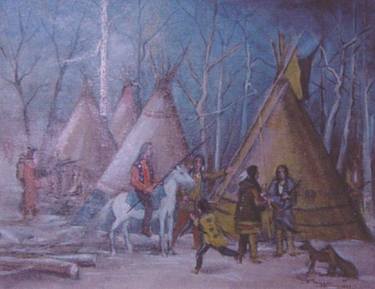 Campement Sioux en Hiver thumb