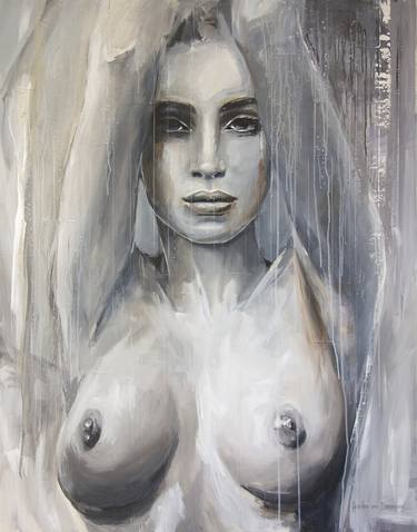 Original Abstract Nude Paintings by Hesther Van Doornum