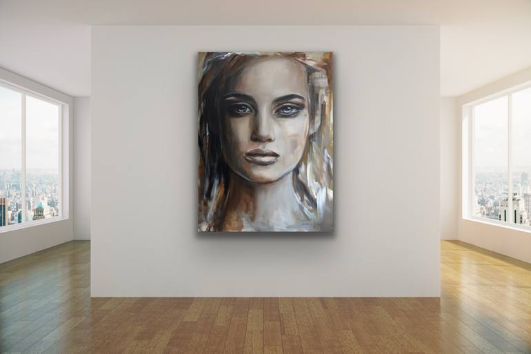Original Abstract Women Painting by Hesther Van Doornum