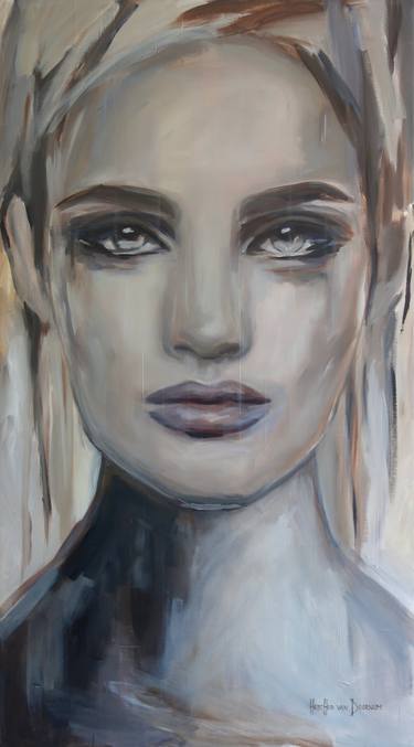 Original Expressionism Portrait Paintings by Hesther Van Doornum