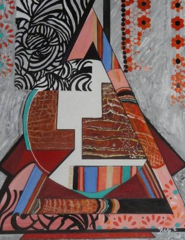 Print of Abstract Culture Paintings by Iraqi Mohammed rachid
