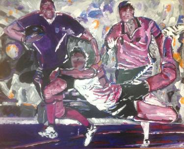 Print of Expressionism Sports Paintings by Iraqi Mohammed rachid