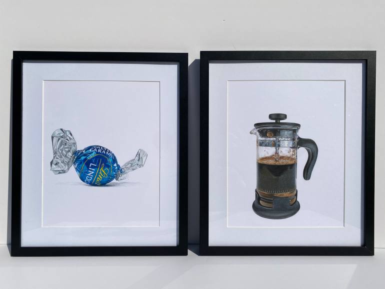 Original Photorealism Still Life Drawing by Marie-Noëlle Erasmus