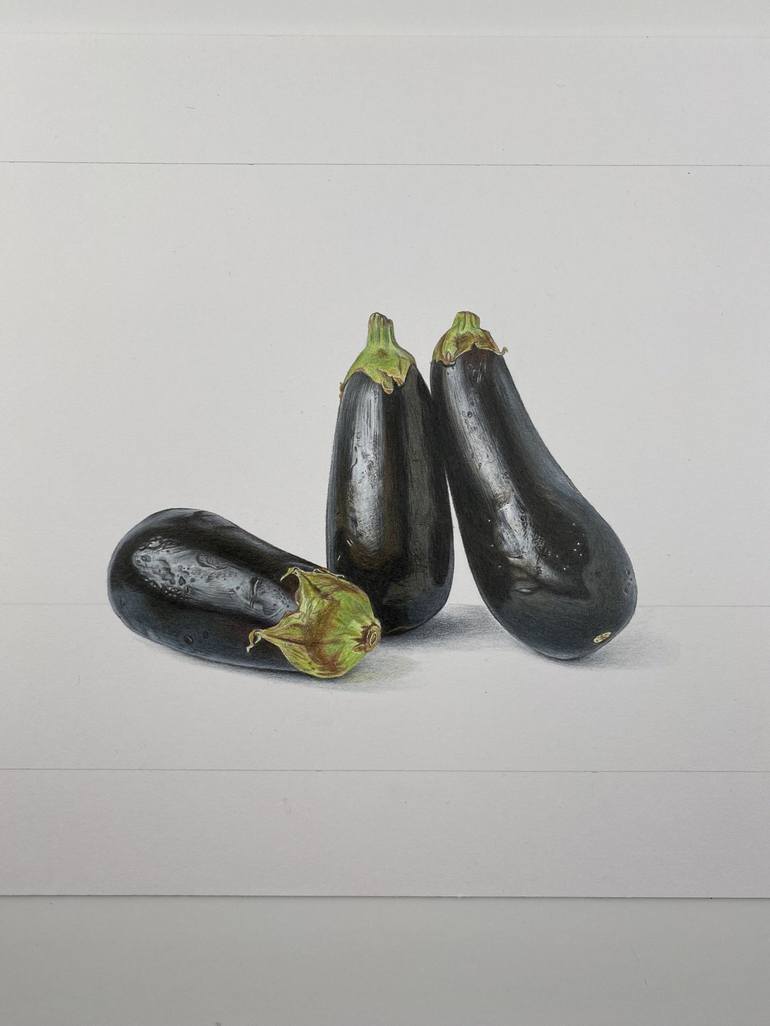 Original Photorealism Still Life Drawing by Marie-Noëlle Erasmus