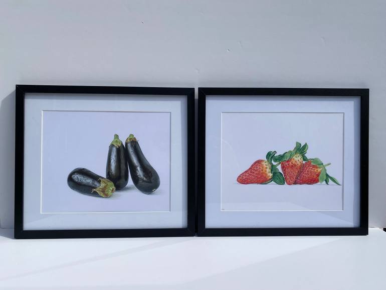 Original Photorealism Still Life Drawing by Marie-Noëlle Erasmus