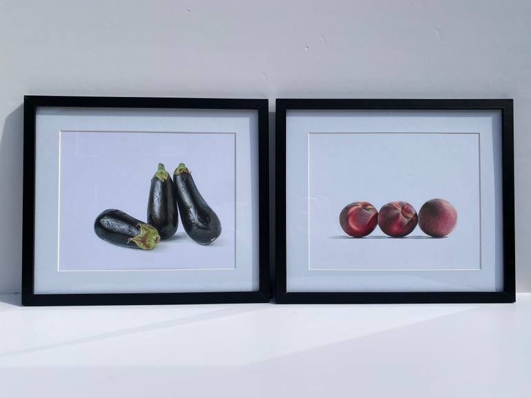 Original Photorealism Still Life Drawing by Marie-Noëlle Erasmus