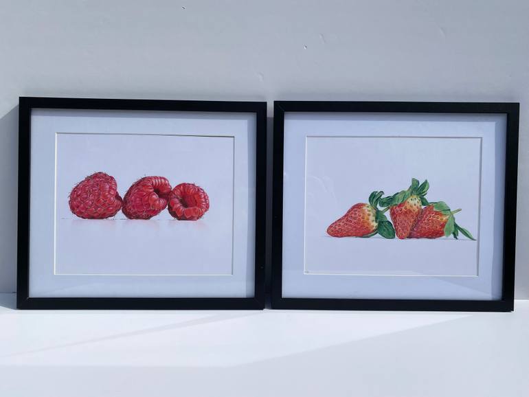 Original Photorealism Still Life Drawing by Marie-Noëlle Erasmus