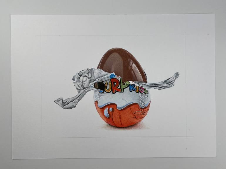 Original Photorealism Food Drawing by Marie-Noëlle Erasmus