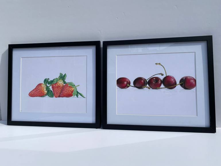 Original Photorealism Still Life Drawing by Marie-Noëlle Erasmus