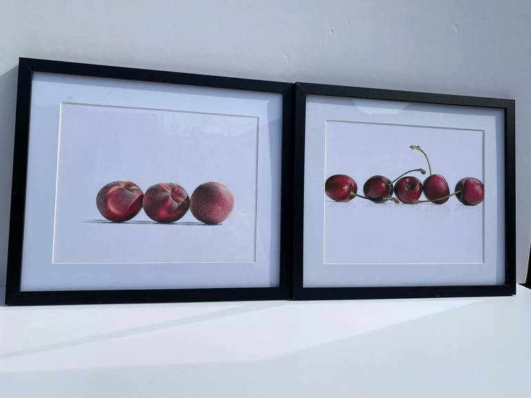 Original Photorealism Still Life Drawing by Marie-Noëlle Erasmus