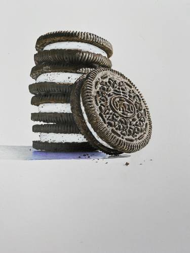 Original Photorealism Food & Drink Drawings by Marie-Noëlle Erasmus