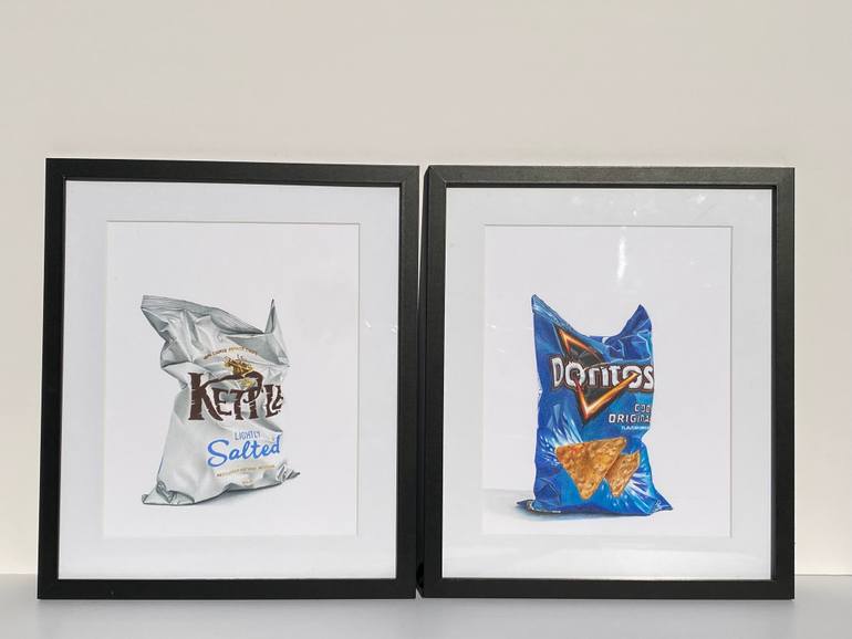 Original Photorealism Food & Drink Drawing by Marie-Noëlle Erasmus