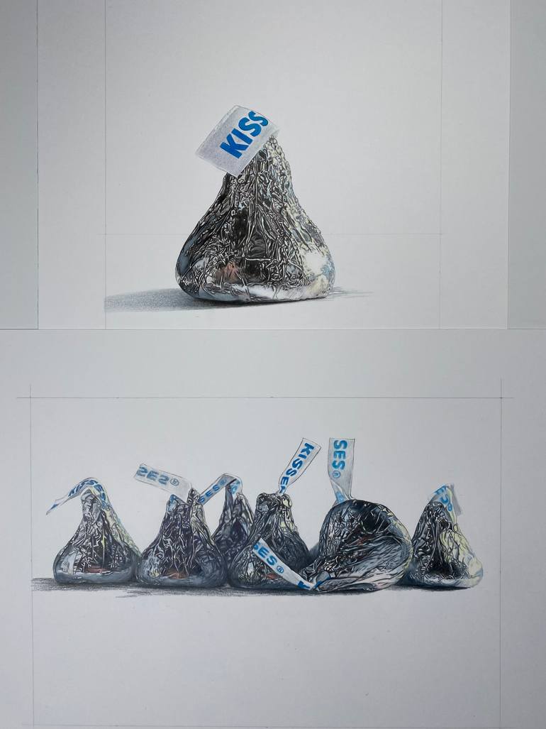 Original Photorealism Food & Drink Drawing by Marie-Noëlle Erasmus