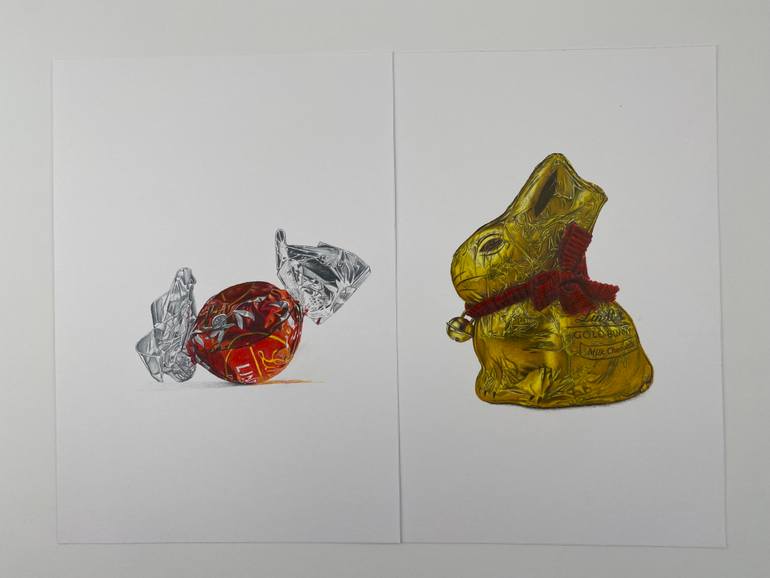 Original Photorealism Food & Drink Drawing by Marie-Noëlle Erasmus