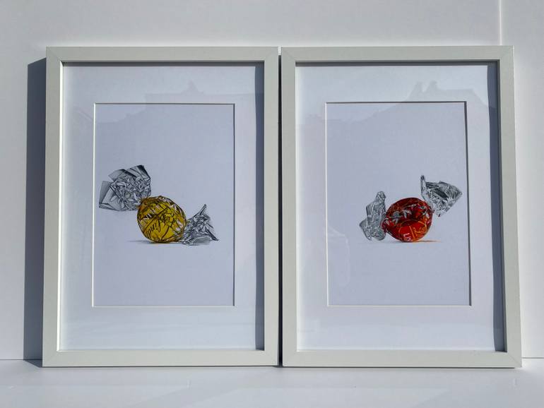 Original Photorealism Food & Drink Drawing by Marie-Noëlle Erasmus