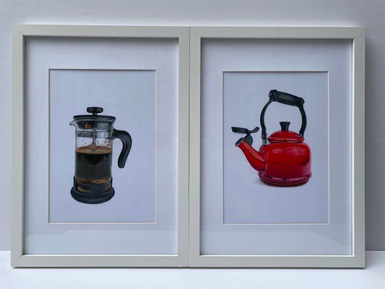 Original Photorealism Still Life Drawing by Marie-Noëlle Erasmus