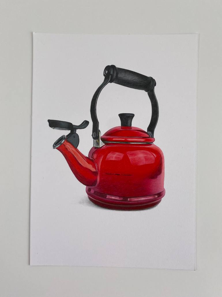 Original Photorealism Still Life Drawing by Marie-Noëlle Erasmus