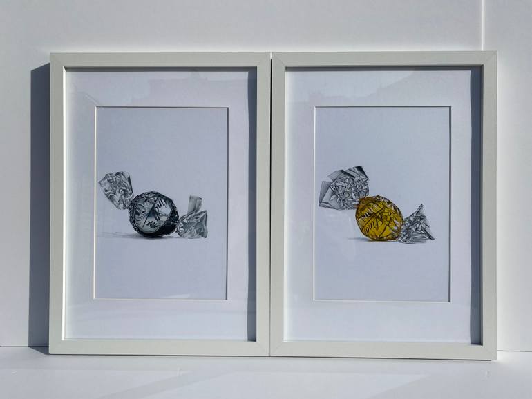 Original Photorealism Food & Drink Drawing by Marie-Noëlle Erasmus