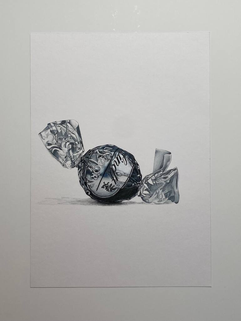 Original Photorealism Food & Drink Drawing by Marie-Noëlle Erasmus