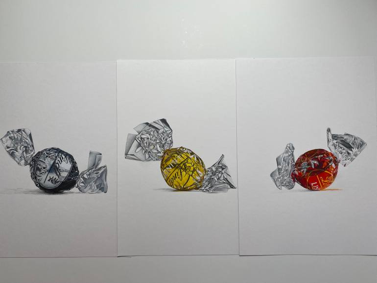 Original Photorealism Food & Drink Drawing by Marie-Noëlle Erasmus