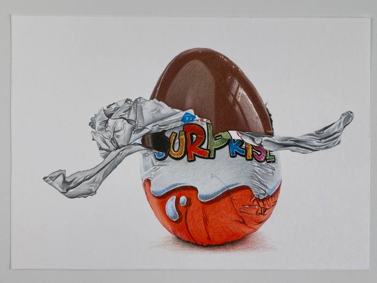 Original Photorealism Still Life Drawing by Marie-Noëlle Erasmus