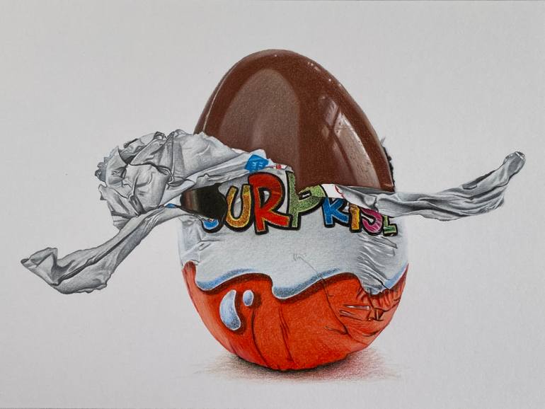 Original Photorealism Still Life Drawing by Marie-Noëlle Erasmus