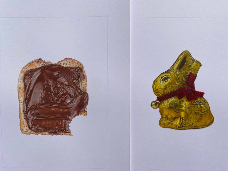 Original Photorealism Food & Drink Drawing by Marie-Noëlle Erasmus