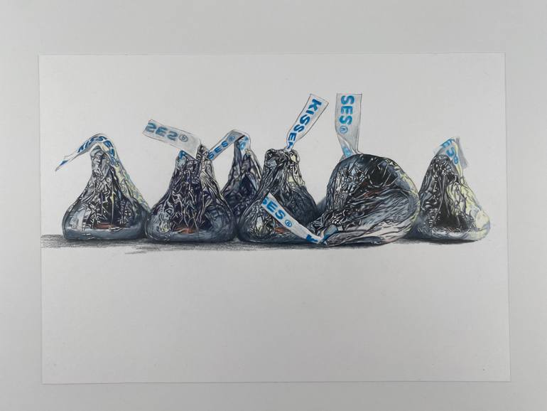Original Photorealism Food & Drink Drawing by Marie-Noëlle Erasmus