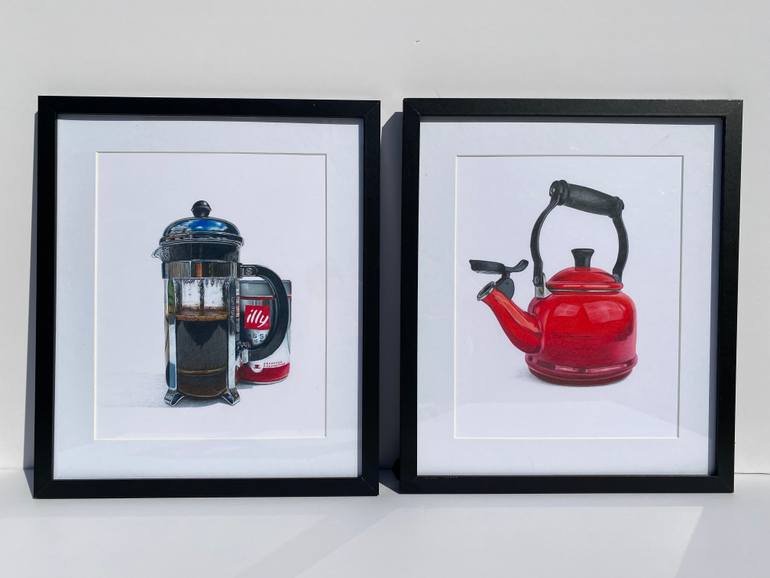 Original Photorealism Food & Drink Drawing by Marie-Noëlle Erasmus
