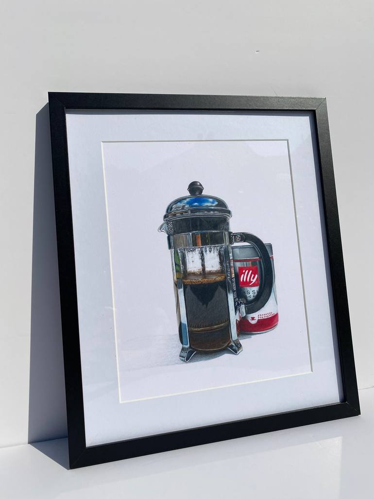 Original Photorealism Food & Drink Drawing by Marie-Noëlle Erasmus
